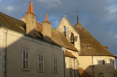 Vue de la toiture de la basilique © Médiéval AFDP