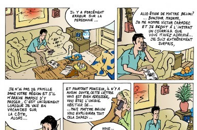 Extrait de la BD © T. Guyon Médiéval AFDP