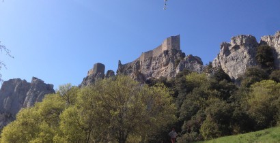 Château cathare de Peyrepertuse - Village de Duilhac