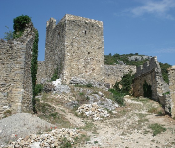 Vue d'un village © Médiéval AFDP